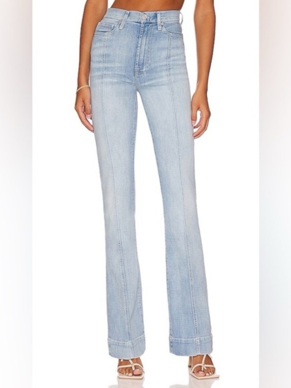 Seven‎ for All Mankind The Ultra High Rise Dojo Center Seam Flare Trouser Jeans